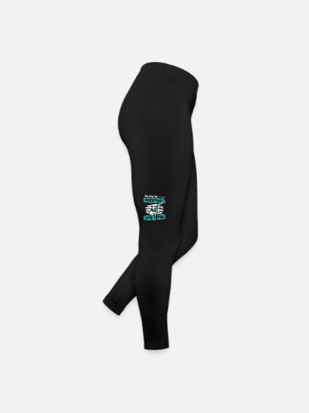 You Only Fail When You Stop Trying Surfer - Frauen Jersey Leggings - Schwarz - Rechts