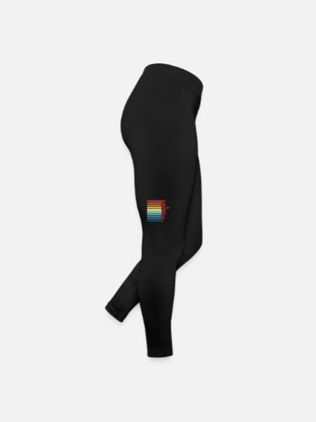 Retro Pickleball Fan Pickleball Player Pickleball - Legging en jersey Femme - noir - Droite