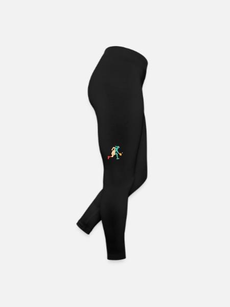 Pickleball Retro Pickleball professionnel Fan de pickleball - Legging en jersey Femme - noir - Droite