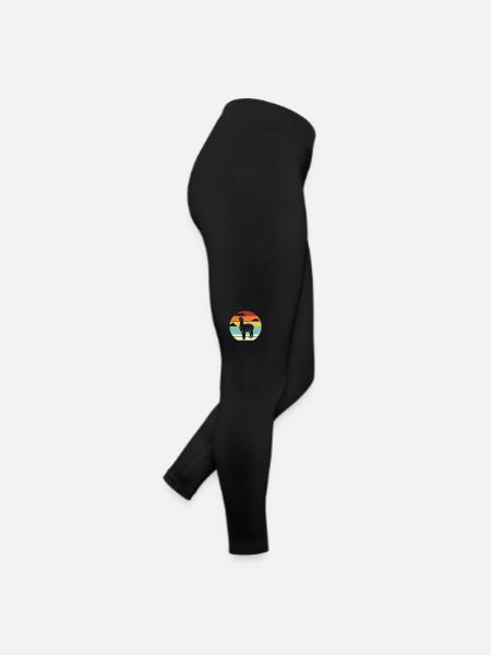 Alpaca Pako Lama Alpakazüchter Alpaka - Frauen Jersey Leggings - Schwarz - Rechts