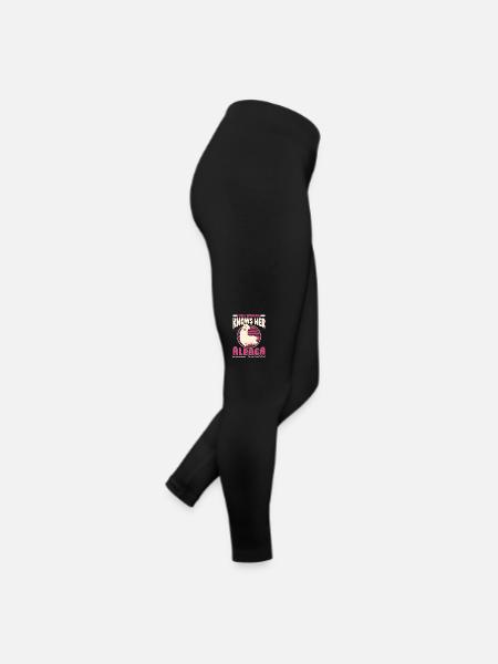 This Woman Knows Her Alpaca Lama Pako Huacaya - Women’s Jersey Leggings - black - Right