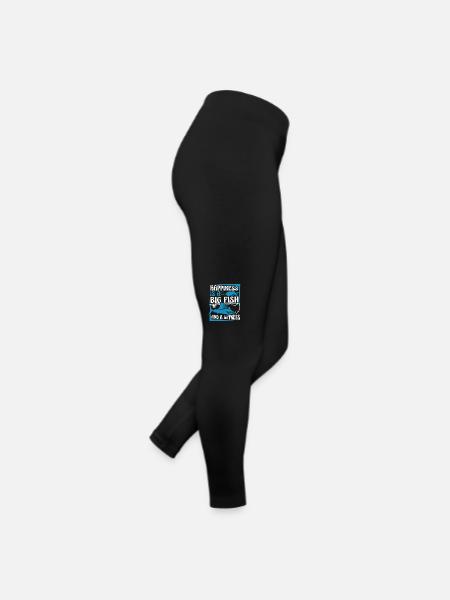 Happiness Is A Big Fish And A Witness - Women’s Jersey Leggings - black - Right