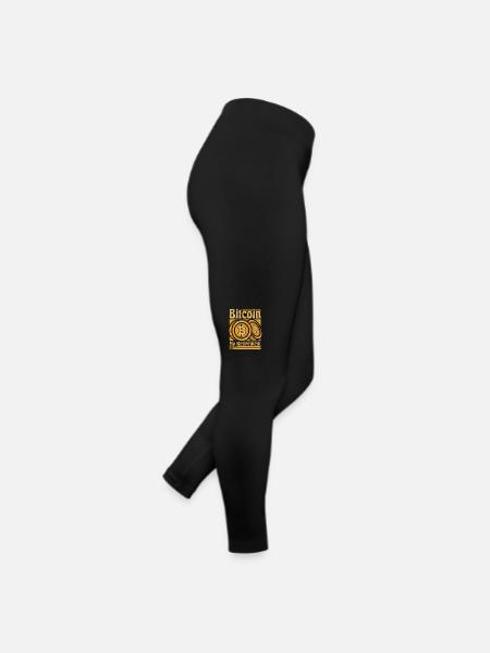 Bitcoin My Retirement Plan Crypto Kryptowährung - Frauen Jersey Leggings - Schwarz - Rechts
