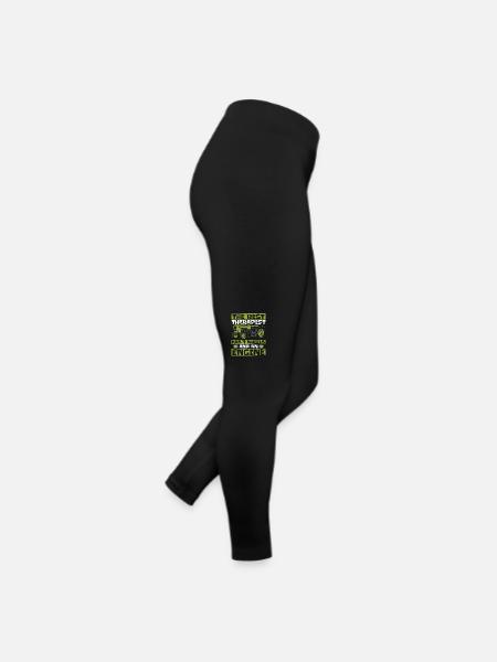 The Best Therapist Has 4 Wheels Bauer Biobauer - Women’s Jersey Leggings - black - Right