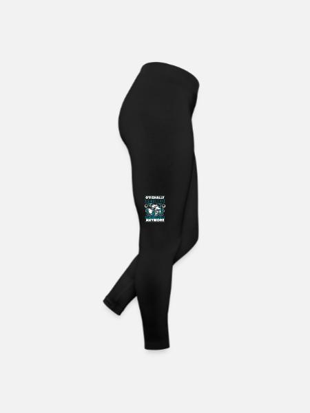 O'fishally Retired Not My Problem Anymore Angler - Women’s Jersey Leggings - black - Right