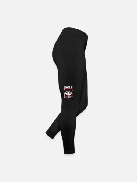 Date A Skateboarder We Break Boards Not Hearts - Frauen Jersey Leggings - Schwarz - Rechts