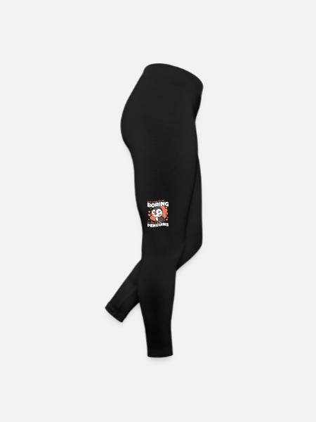 La vie serait si ennuyeuse sans les pingouins - Legging en jersey Femme - noir - Droite