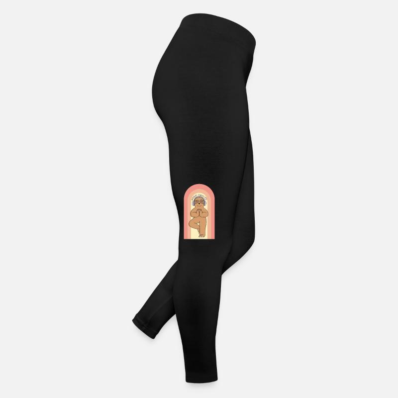 Faultier macht Yoga - keep calm (boho style) Frauen Jersey Leggings