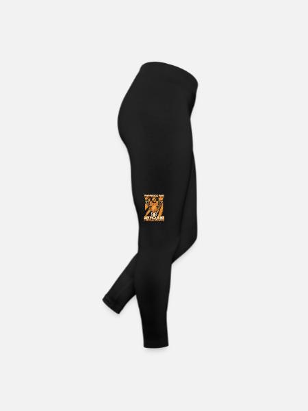 Impress Me Humain Giraffidés Africains Girafe Nubienne - Legging en jersey Femme - noir - Droite