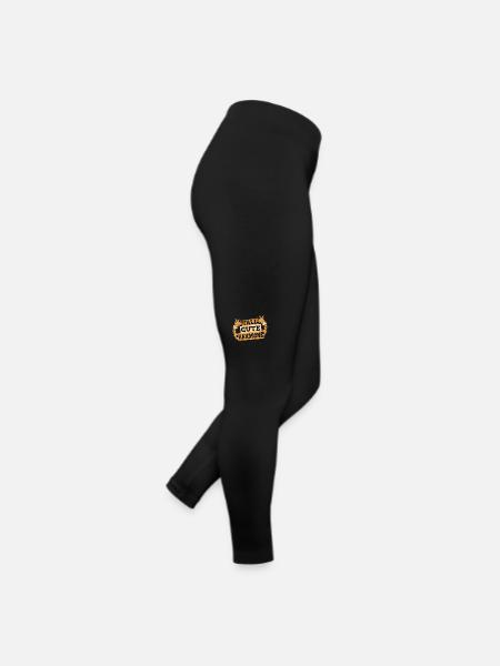 Tall Cute Handsome Giraffidae Nubian African - Women’s Jersey Leggings - black - Right