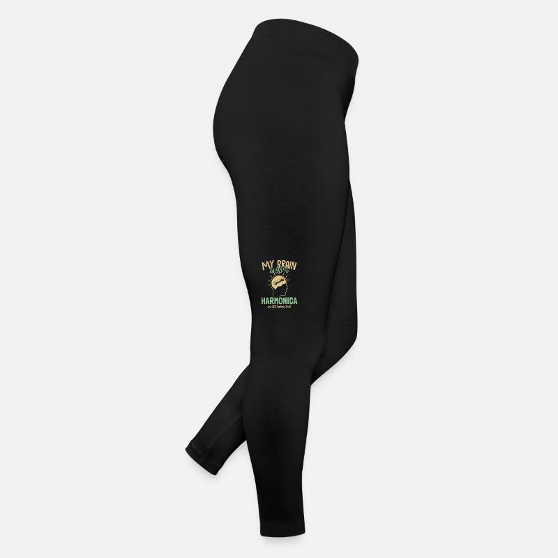 My Brain is 95% Harmonica Harmonicist Mouth Harp Women’s Jersey Leggings