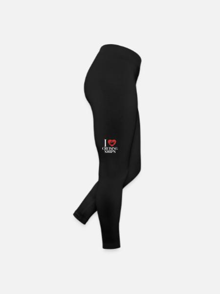 J’aime les navires de croisière Bateaux de croisière Passagers - Legging en jersey Femme - noir - Droite