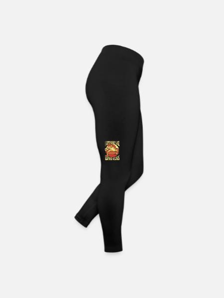 Genau wie Leopardgeckos Schopfeidechse - Frauen Jersey Leggings - Schwarz - Rechts