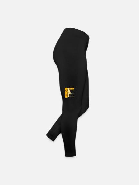 Gouda Addict Queso Fromager Amateur de Gouda - Legging en jersey Femme - noir - Droite