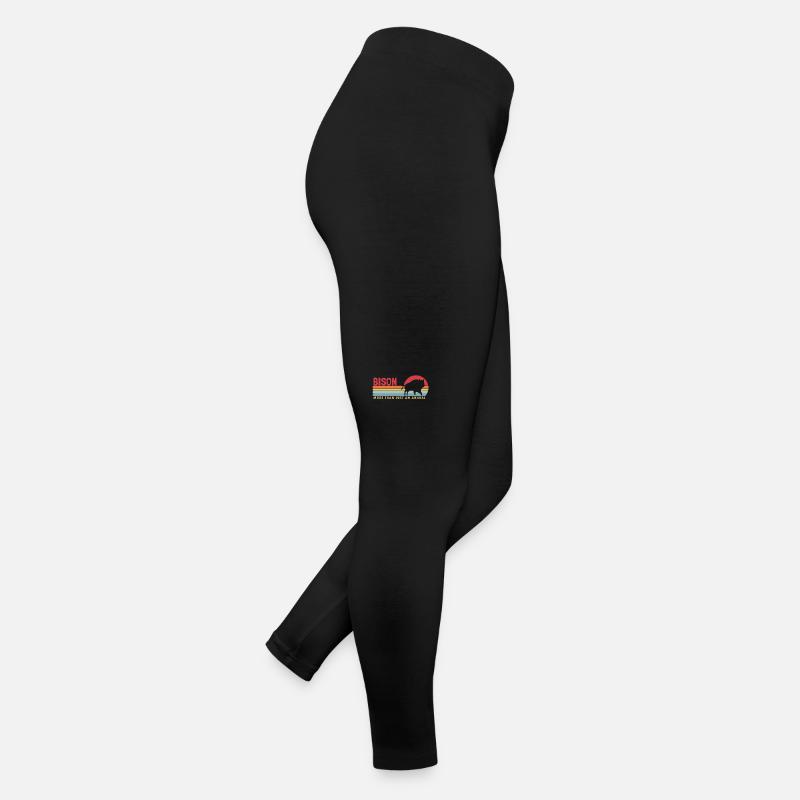 Bison mehr als ein Tier Büffel Amerikanischer Bison Frauen Jersey Leggings