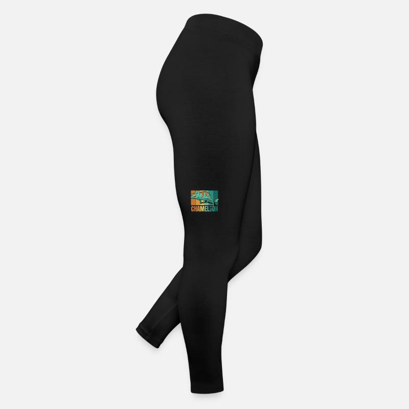 Panthère rétro voilée Chamaeleonidae amant Legging en jersey Femme