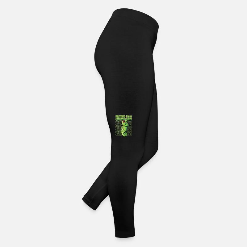 Tu so, als wäre ich ein Chamäleon-Liebhaber mit verschleiertem Panther Frauen Jersey Leggings