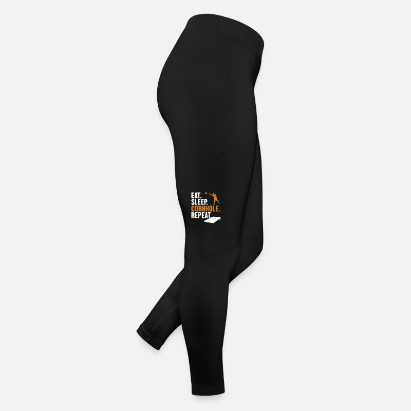 Eat Sleep Cornhole Repeat Bean Bag Spielbretter Frauen Jersey Leggings