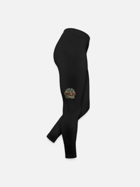 Vintage 1983 Birthday Gift 1983 Retro 1983 - Women’s Jersey Leggings - black - Right