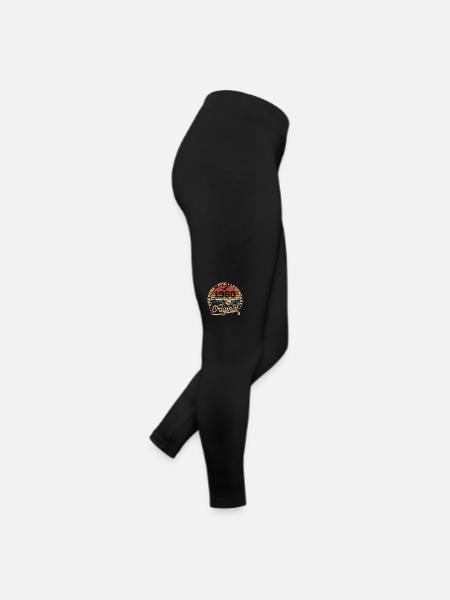 Original 1960er Jahre Geburtstagsgeschenk 1960er Jahre Retro 1960er Jahre - Frauen Jersey Leggings - Schwarz - Rechts