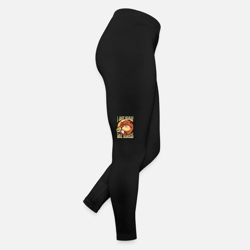 Ich mag Beavers North American einfach sehr gerne Frauen Jersey Leggings