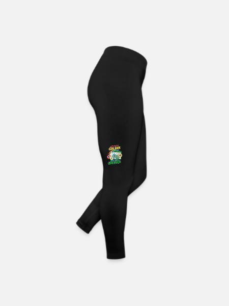 Komm schon, Anrufer, Mach mich brüllen, Anrufer, Daubers, Bingo - Frauen Jersey Leggings - Schwarz - Rechts
