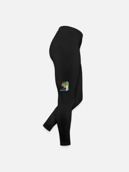 Just Here To Yell Bingo Professional Caller - Women’s Jersey Leggings - black - Right