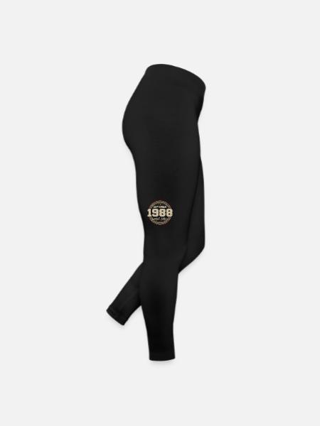 Cadeau Septembre 1988 September Birthday Gift 1988 - Legging en jersey Femme - noir - Droite