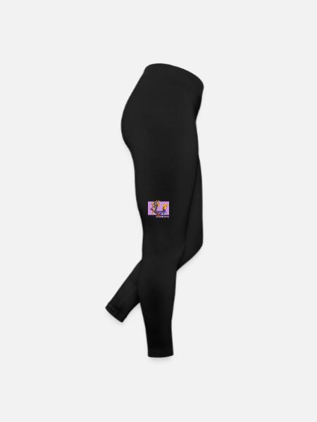 Dragon Boat Doodle Équipe de tambours chinois Hanzi - Legging en jersey Femme - noir - Droite