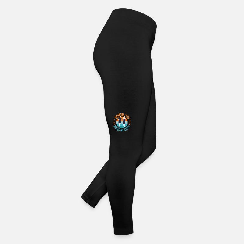 Courir avec vous - Legging en jersey Femme - noir