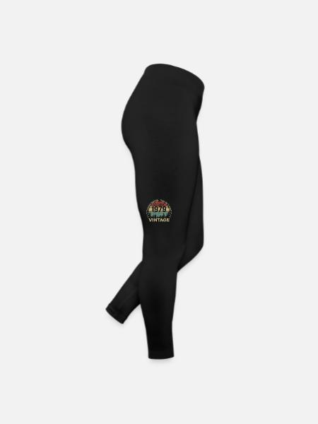 Vintage Anniversary Made in October 1979 - Women’s Jersey Leggings - black - Right