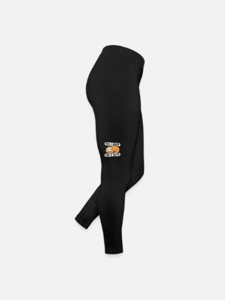 Je dors comme un paresseux Folivora à gorge brune - Legging en jersey Femme - noir - Droite