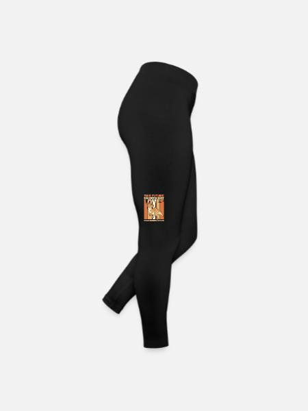 Ce futur paléontologue aime les dinosaures - Legging en jersey Femme - noir - Droite