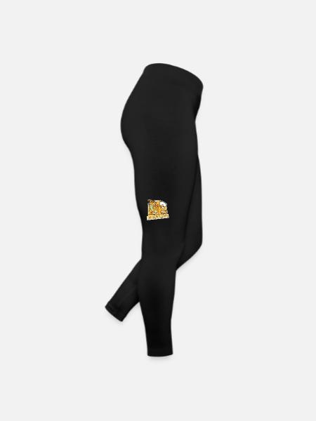 Parasaurolophini Hadrosauridae Dinosaur - Women’s Jersey Leggings - black - Right