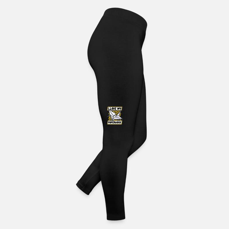J’adore mon paperwork hibou grue en papier pliage Legging en jersey Femme