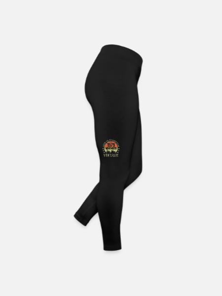Geburtstag November 1979 Vintage November Geschenk - Frauen Jersey Leggings - Schwarz - Rechts