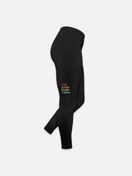 Eat Sleep Sleep Repeat Koalabear Eucalyptus Koala - Women’s Jersey Leggings - black - Right