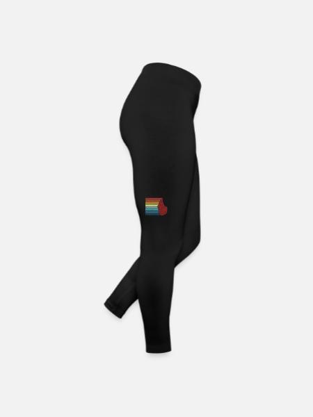 Retro Bivalvia Shell Shelling Bag Hunter Seashell - Legging en jersey Femme - noir - Droite