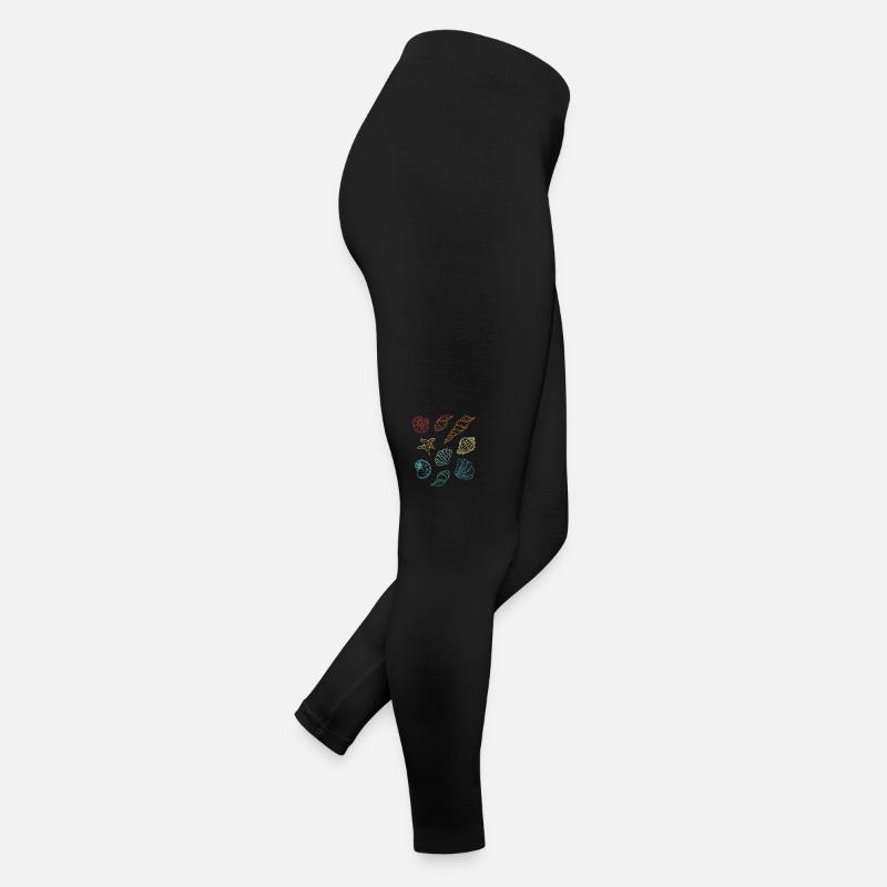 Retro Bivalvia Shell Shelling Bag Hunter Seashell Legging en jersey Femme