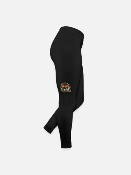 Born in November 2003 - Birthday November 2003 - Women’s Jersey Leggings - black - Right