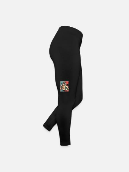 Octopus Portrait Octopoda Cephalopoda Octopodes - Women’s Jersey Leggings - black - Right