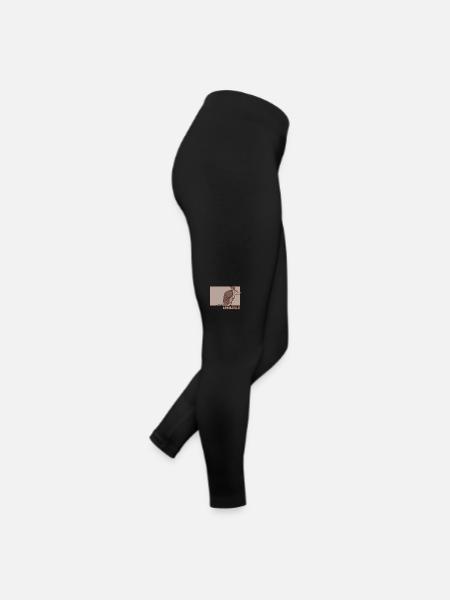 Armadillo Doodle Chinese Hanzi Pink Fairy Lover - Women’s Jersey Leggings - black - Right