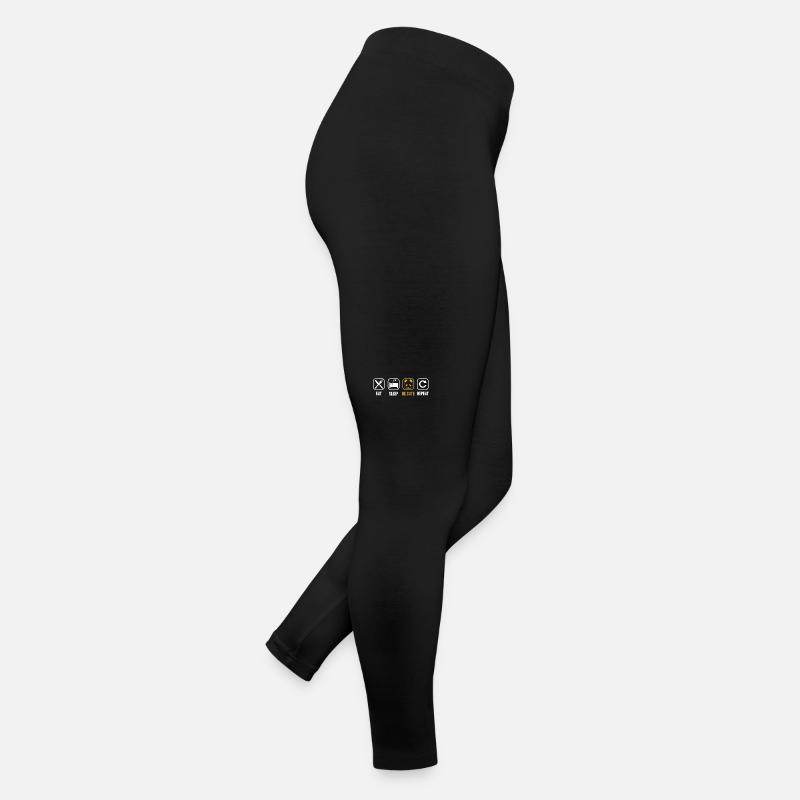 Manger dormir être mignon répéter Panda ours ami amant Legging en jersey Femme