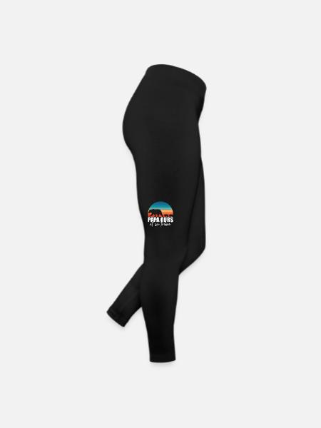 Papa ours - Petits ours - Legging en jersey Femme - noir - Droite