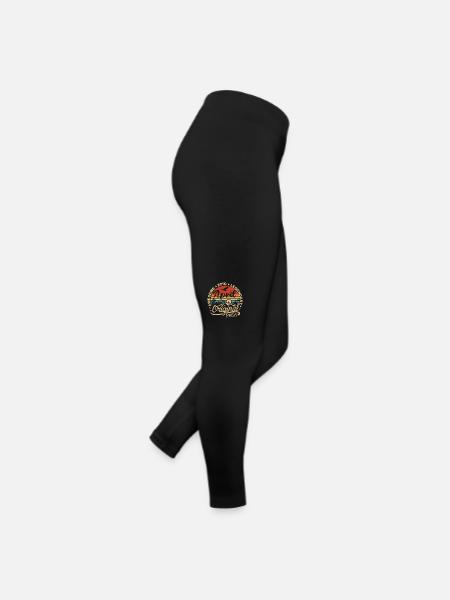 April 1956 Birthday Gift, Born in April 1956 - Women’s Jersey Leggings - black - Right