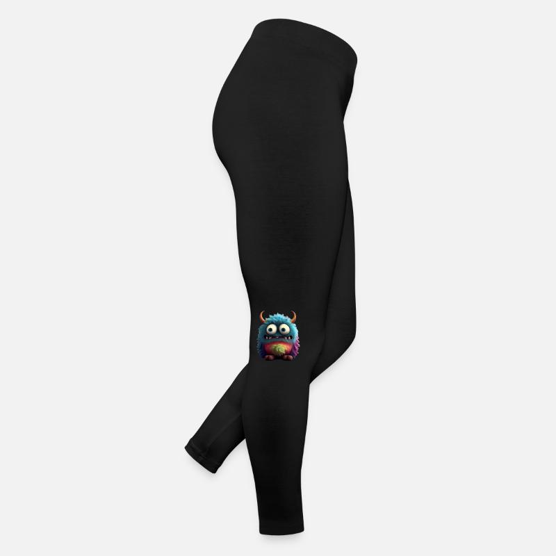 Le monstre mignon « Piff » - Legging en jersey Femme - noir