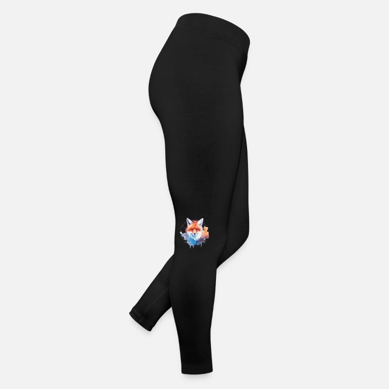 Watercolor Fox, Fox Women’s Jersey Leggings