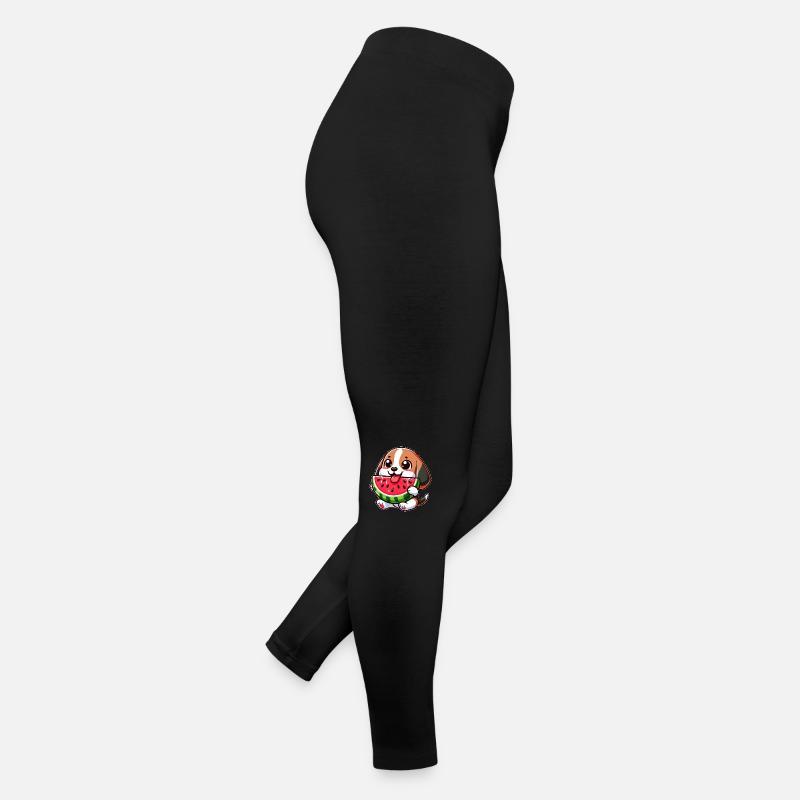 Sweet Beagle Pastèque Joie d’été Rire Fruc Legging en jersey Femme