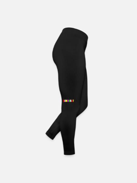 Demokrat - Frauen Jersey Leggings - Schwarz - Rechts