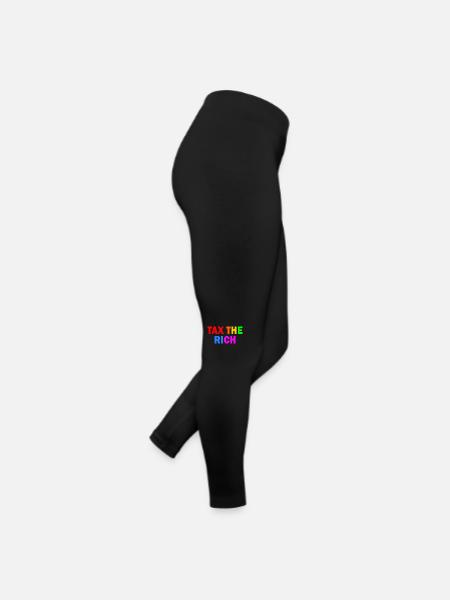 Tax the rich - Women’s Jersey Leggings - black - Right